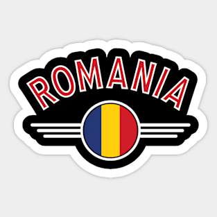 Roia Flag Circle And Red Text Sticker